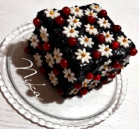 کیک شطرنجی باروکش گاناش