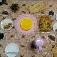 سیب زمینی برشته با مرغ و خامه