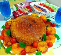 ماکارونی و تهدیگ جان