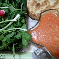 سوپ گوجه فرنگی با برنج