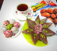 خرمای شکلاتی و توپی