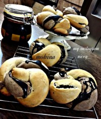 نان شکلاتی دورنگ