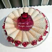 تارت انار و شکلات