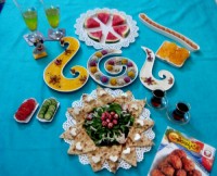 میز افطار من و همسر عزیزم