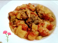 خوراک گوشت و کدو حلوایی