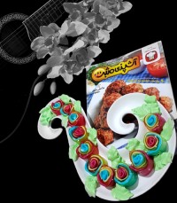 ژله رولی رنگین کمانی