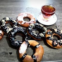 دونات های شکلاتی