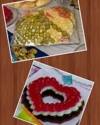 سالاد الویه و ژله