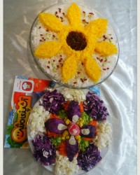 تزئین،پلو وسالاد