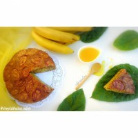 کیک موز با سس کارامل