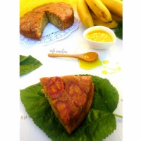 کیک موز با سس کارامل