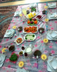 سفره شام من واسه خونواده همسرم