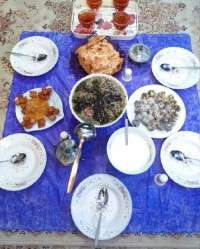 سفره افطاری ساده