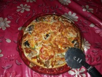 پیتزاقارچ وگوشت