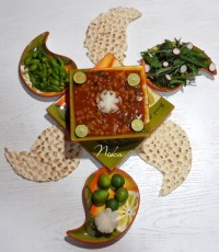 خوراک لوبیاوقارچ