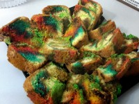 کیک رنگین کمانی من