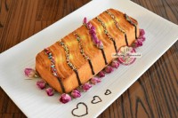 کیک ماست با مغز کرمفیل عسلی