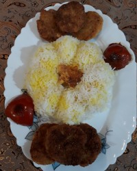 اینم نهار من برای خواهر زاده گلم نرگس