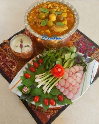 آبگوشت کرمانشاهی (با گوجه سبز)
