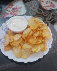 چیپس سرکه ای خودم پز