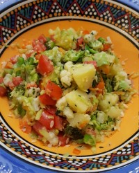 سالاد سیب زمینی رژیمی