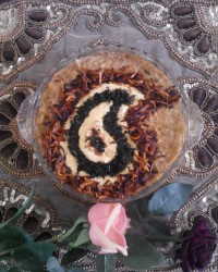 حلیم بادمجان با برنج و بلغور گندم