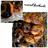 مینی دونات با رویه شکلات نوتلا
