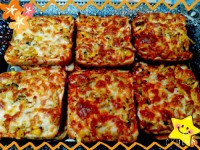 پیتزا با نان تست