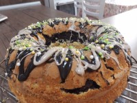 کیک دو رنگ عصرانه