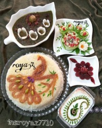 چلو خورشت قورمه سبزی