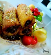 موز سوخاری با مغز شکلات