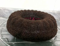کیک حلقه ای شکلاتی