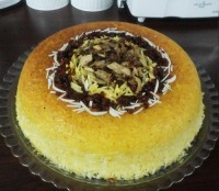 ته چین مرغ ۲ طبقه
