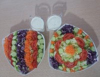 ?اینم تزئین سالاد کاهو من ?