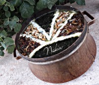 آش رشته توی باغ