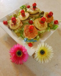 پن کیک سیب زمینی مغز دار (گیاهی)