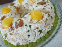 خامه نارگیلی با میوه