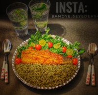 شوید پلو با ماهی