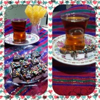 قند شکلاتی و چایی