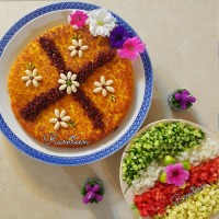 ته چین زرشک وگردو