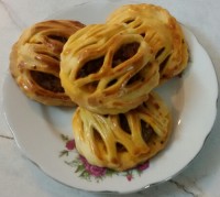 پیراشکی گوشت داخل فر