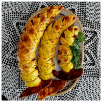 اشترودل مرغ و گوشت