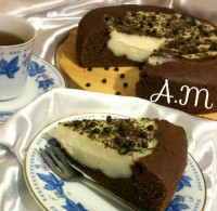کیک شکلاتی کرمدار