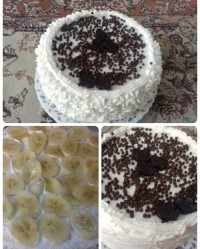 کیک خامه ای واسه تولداقامون