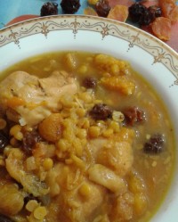 خورشت آلو و برگ زردالو عراقی (طرشانه)