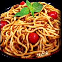 اسپاگتی با خوراک گوشت