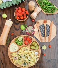 پنه ریگاته مرغ با سس آلفردو