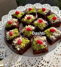 کیک براونی خیس من برای عصرونه