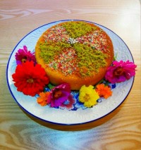 کیک زعفرانی ساده برای یه عصرونه ساده و قشنگ :-) ..........