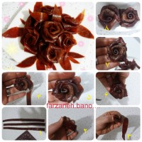 مراحل درست کردن گل رز با لواشک????